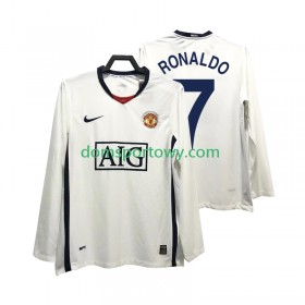 Koszulka Manchester United Ronaldo 7 Premier League 2008 2009 Retro Wyjazdowe Koszulki Piłkarskie Długi Rękaw